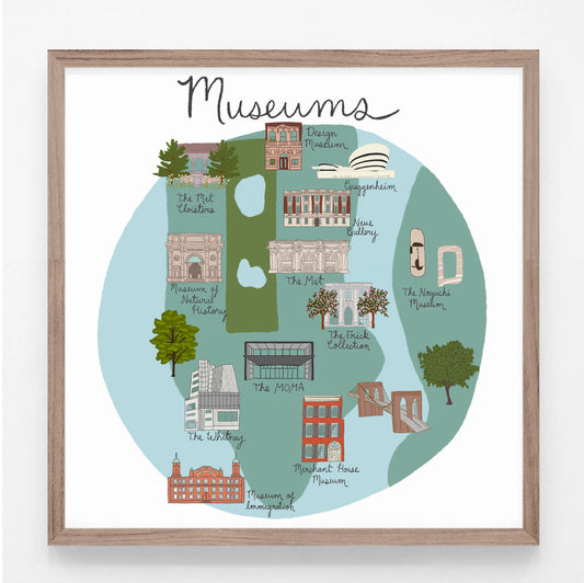 NYC Museums Print