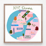 NYC Diners Print
