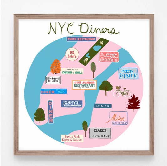 NYC Diners Print
