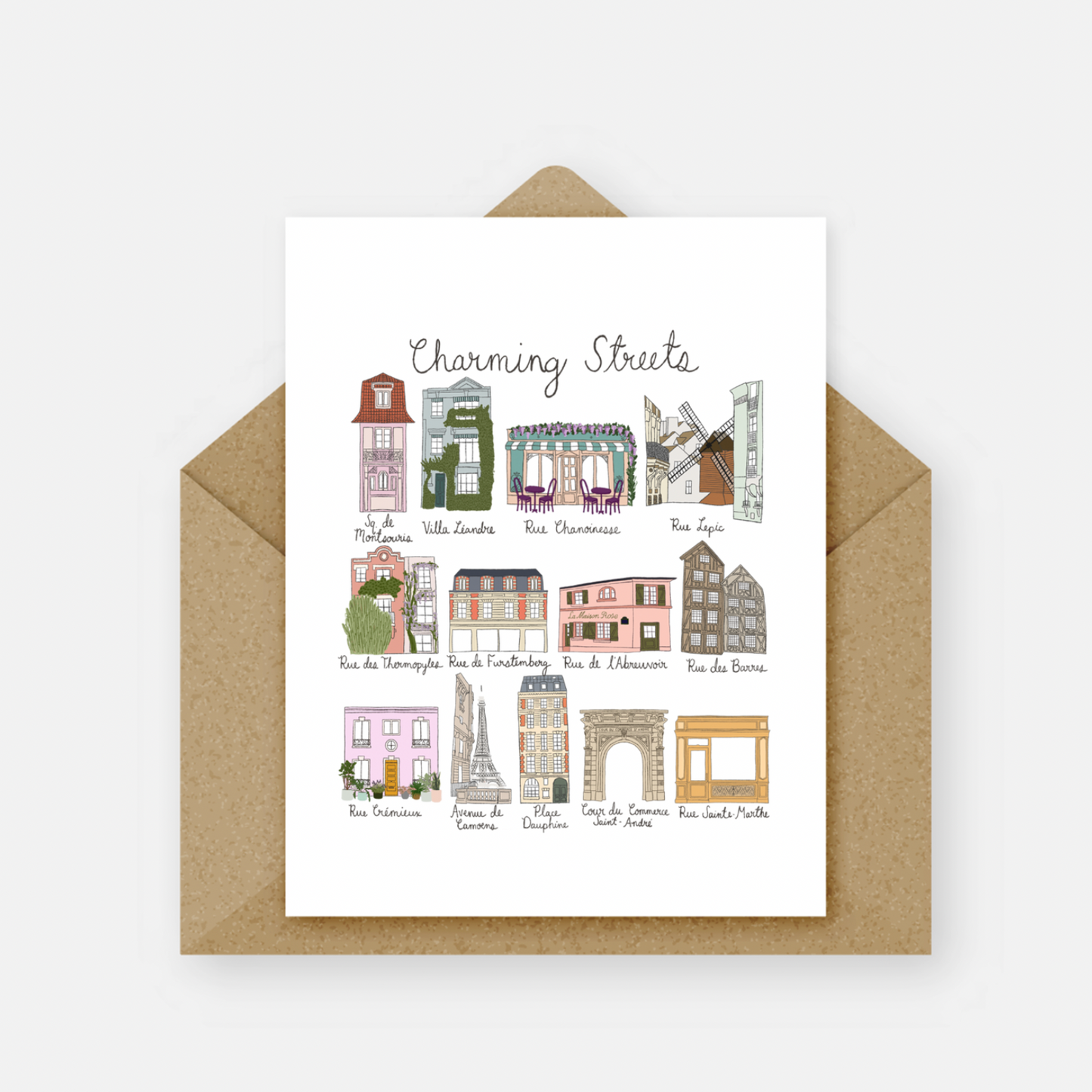 Charming Streets of Paris Card