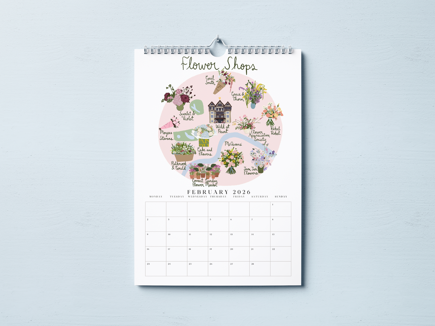 2026 London Wall Calendar