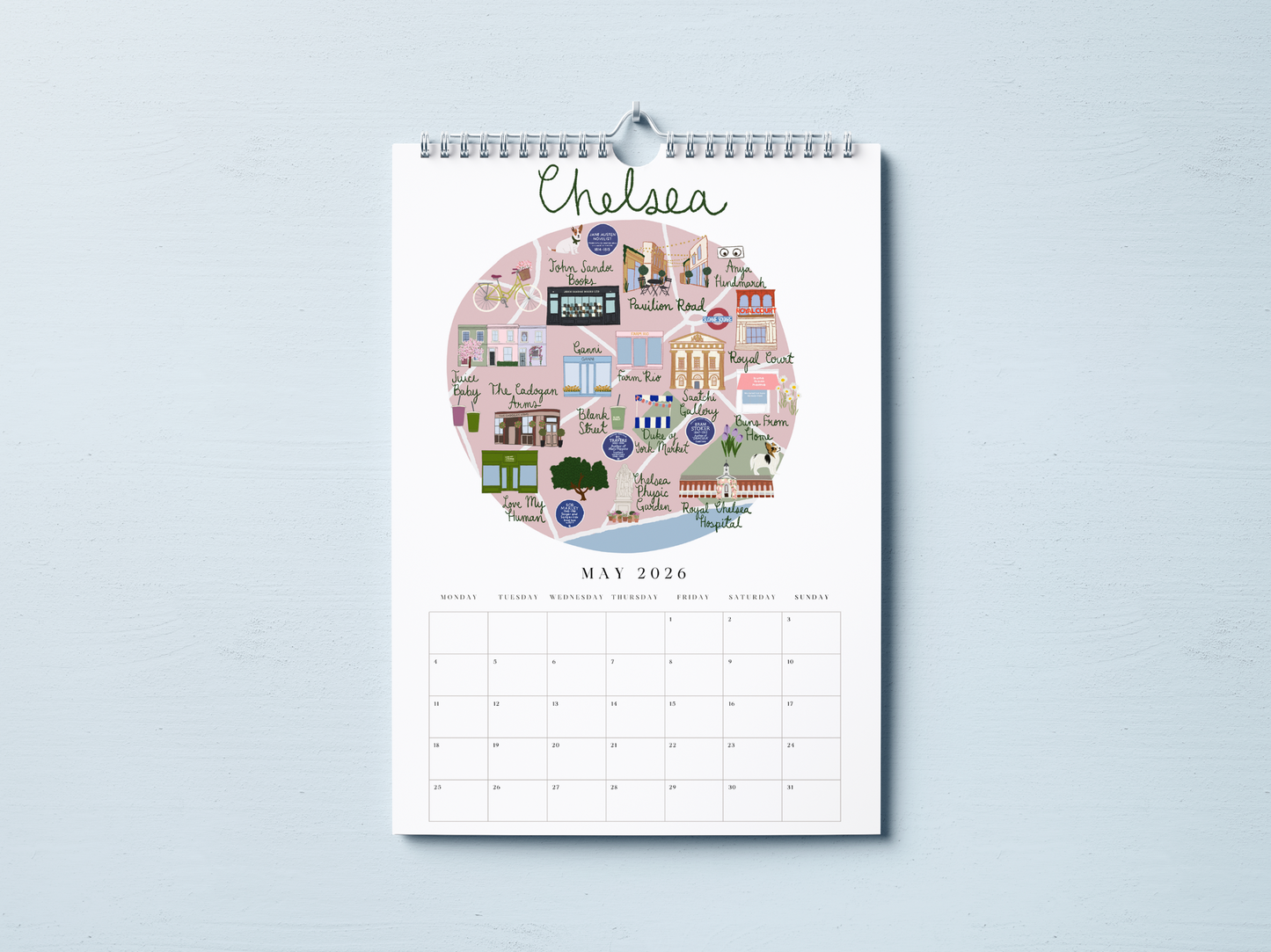 2026 London Wall Calendar