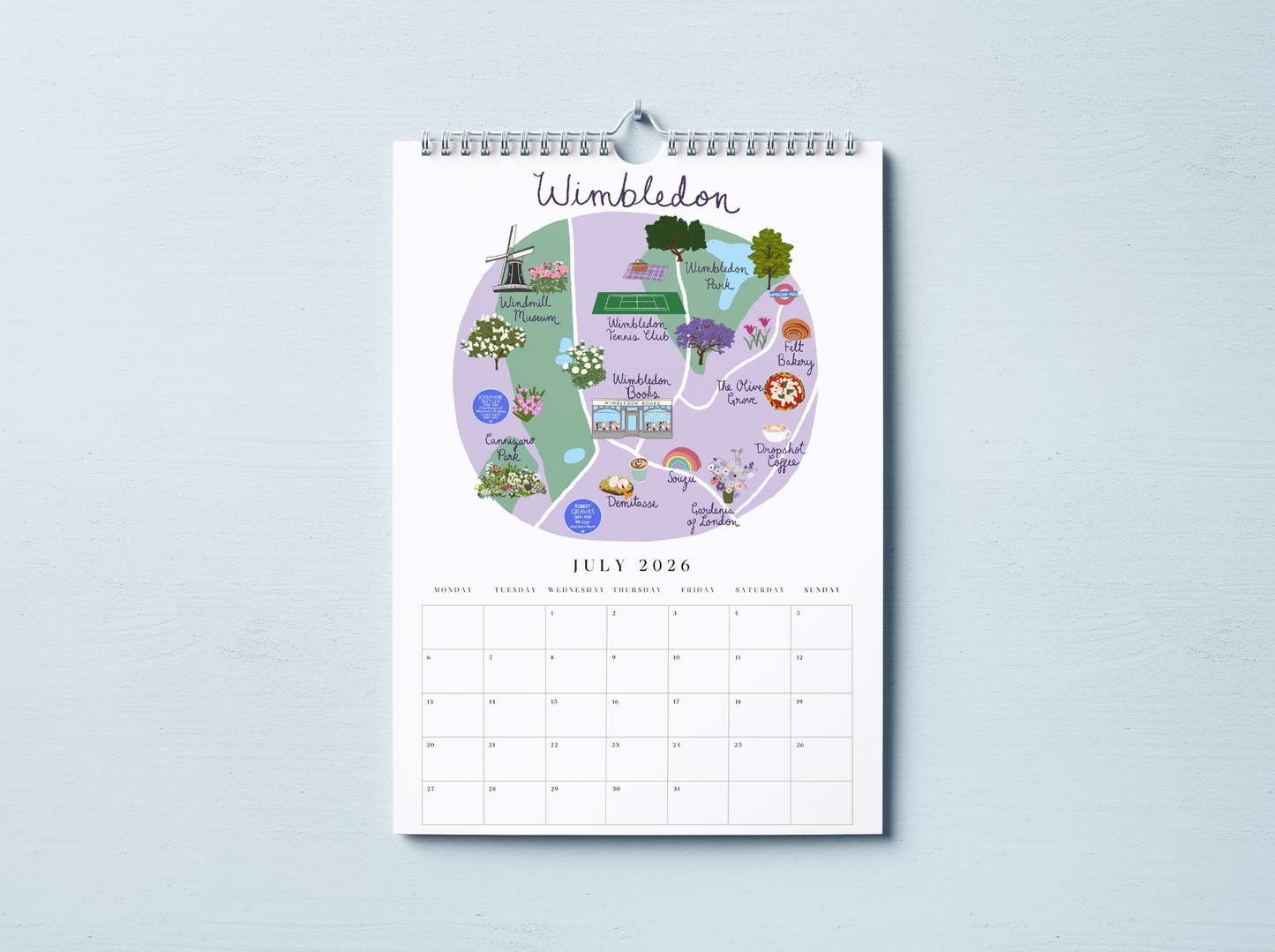 2026 London Wall Calendar