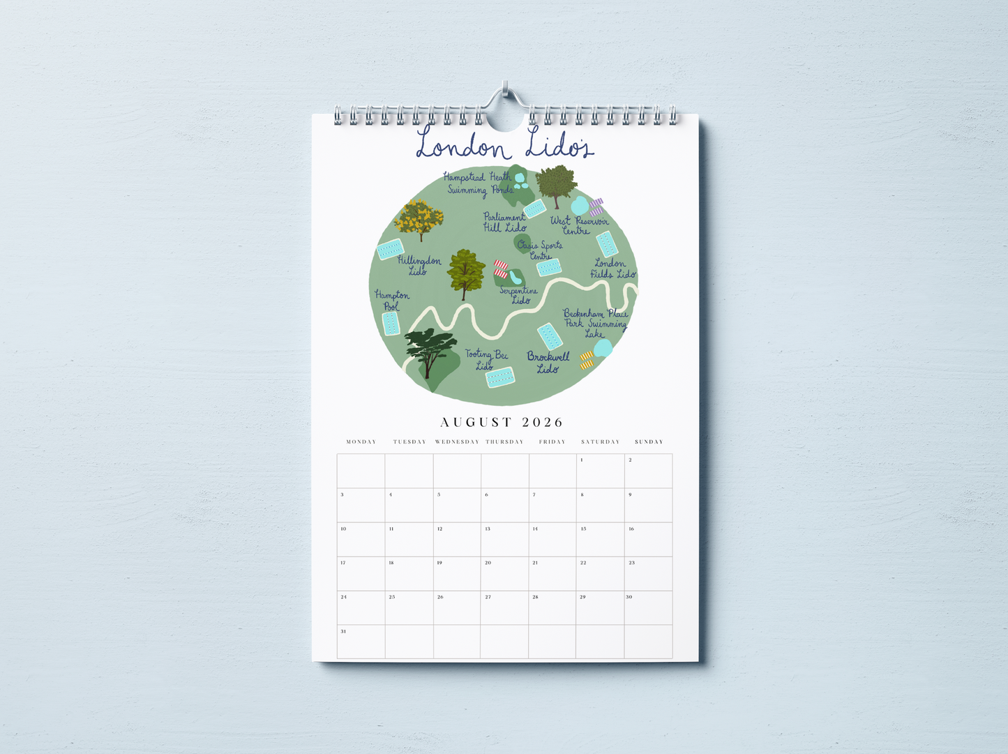 2026 London Wall Calendar