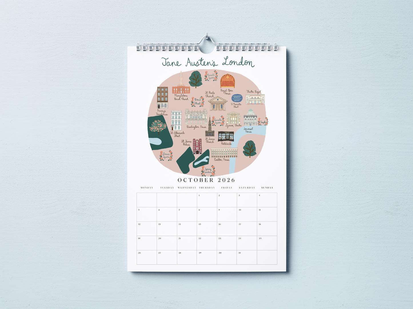 2026 London Wall Calendar