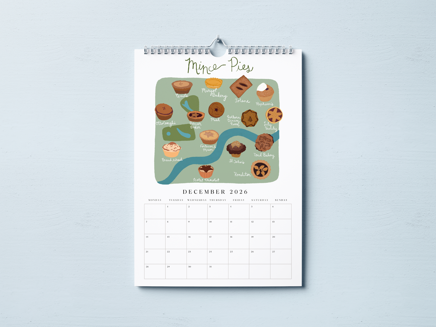 2026 London Wall Calendar