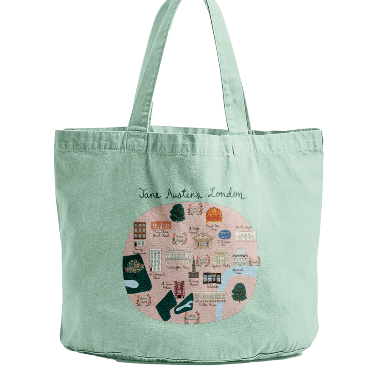 Jane Austen's London Tote Bag