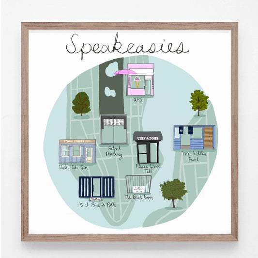 NYC Speakeasies Print