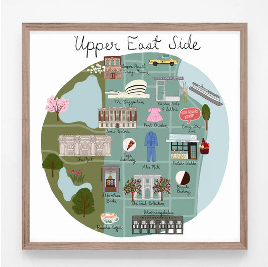 Upper East Side NYC Print