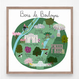 Bois de Boulogne Paris Print