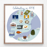 Celebrating in NYC Print