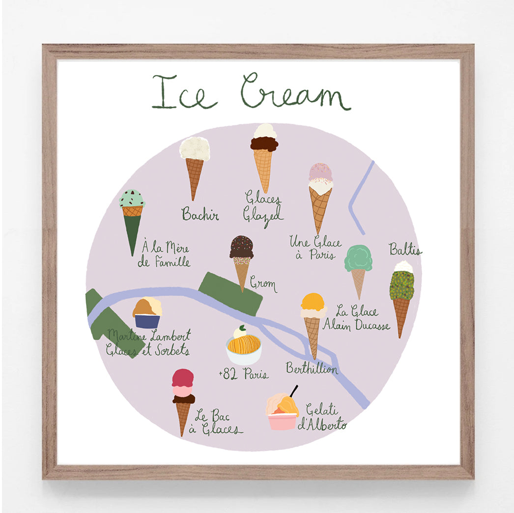 Paris Ice Cream Print