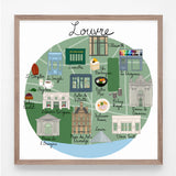 Louvre Paris Print