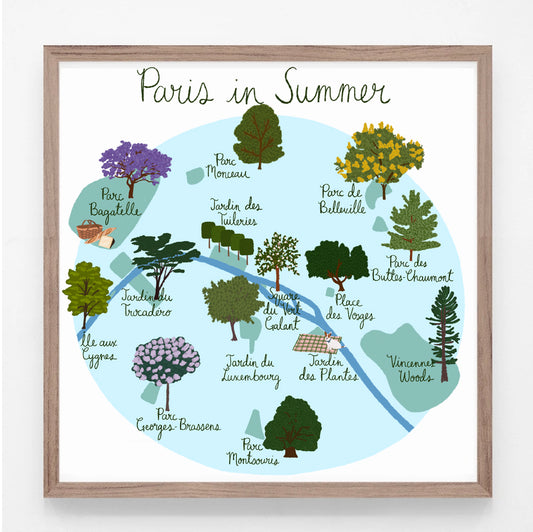 Paris in Summer Print