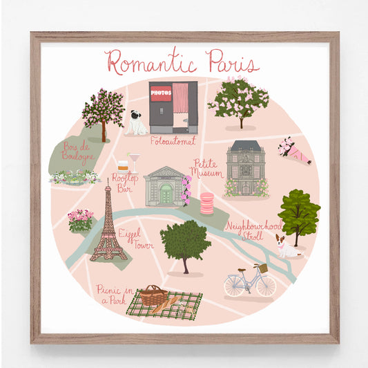 Romantic Paris Print