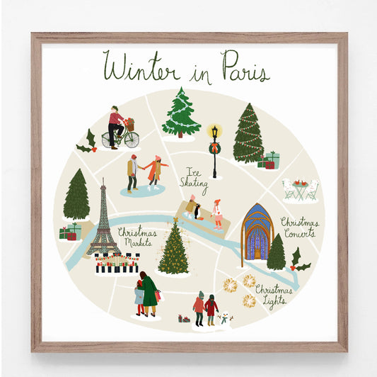 Winter in Paris Print