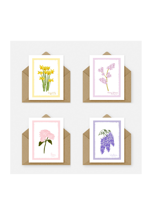 Spring in London Greeting Cards Set