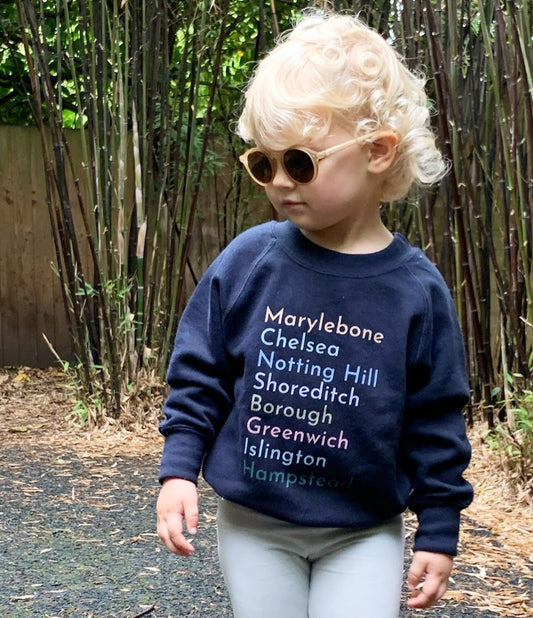 London Neighbourhoods Custom Kids Sweatshirt