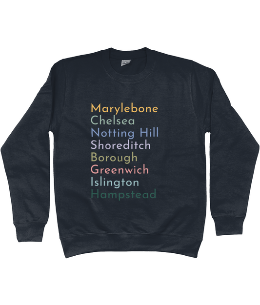 London Neighbourhoods Custom Sweatshirt