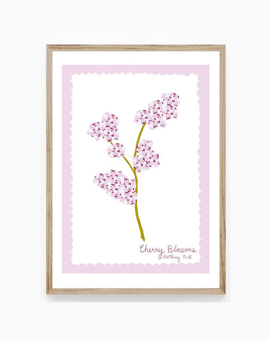 Cherry Blossoms of Notting Hill Print