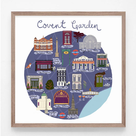 Covent Garden by Night Print