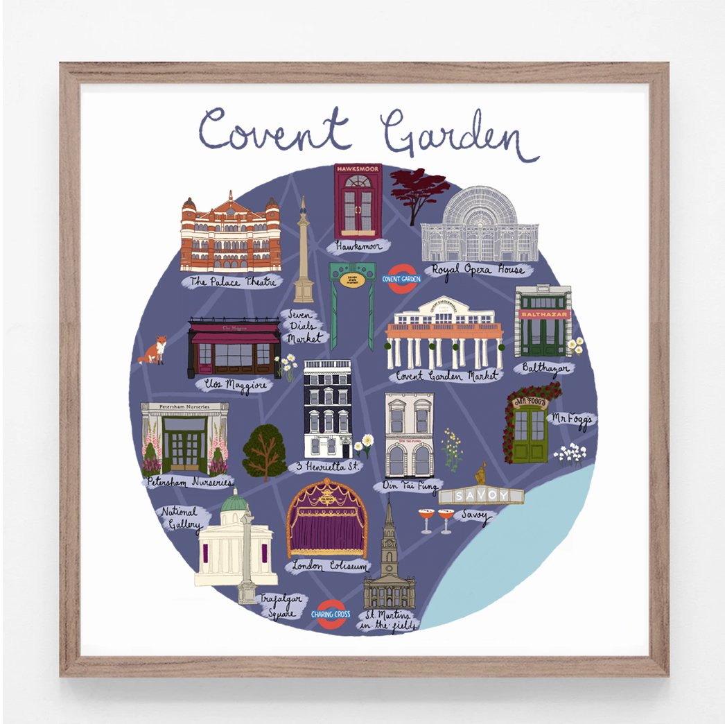 Covent Garden by Night Print