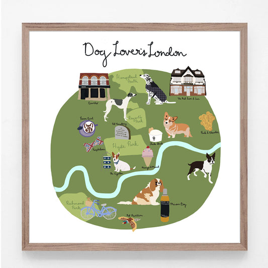 Dog Lover's London Print