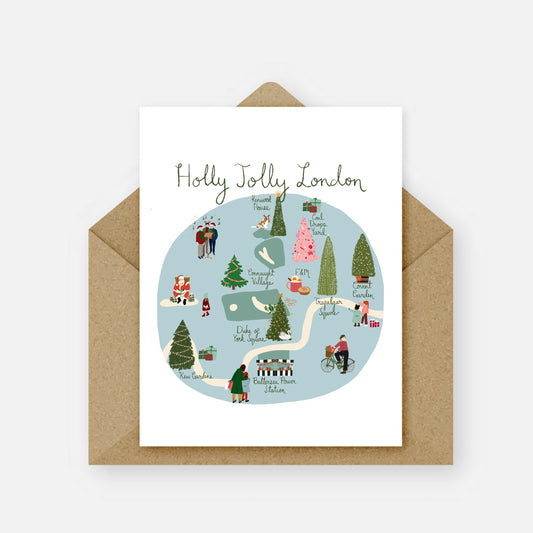 Holly Jolly London Card
