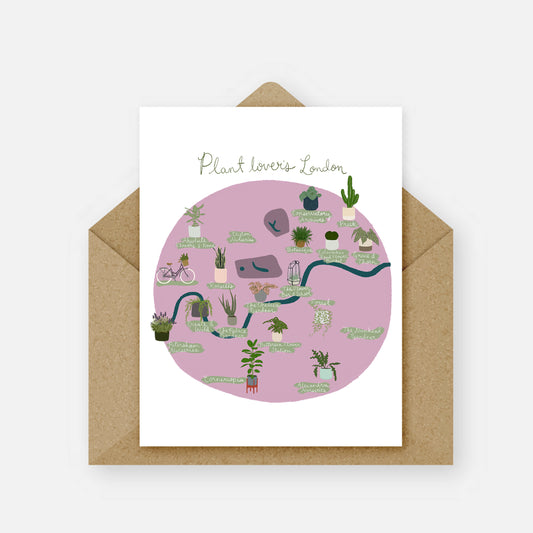 Plant Lover's London Greeting Card