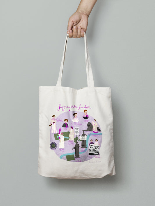 Suffragette London Tote Bag